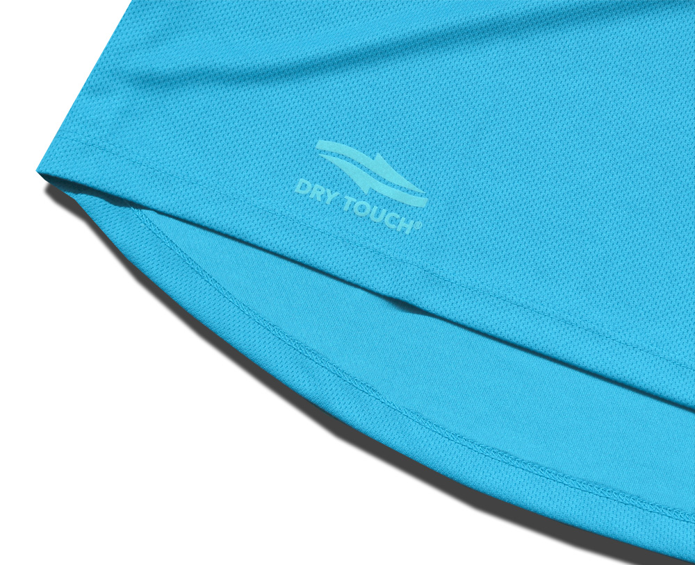 Men's Outdoor Polyester Tshirt Turquoise